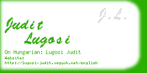 judit lugosi business card
